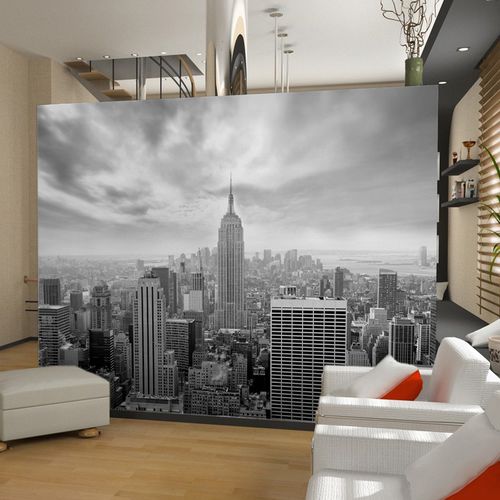Moderne Tapete - VILLE NEW YORK - AQUILIA - DECLIK - Panorama / Motiv / weiß