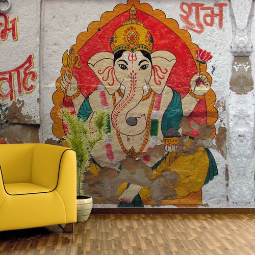 Ethno-Tapete - GANESH INDE 1 - AQUILIA - DECLIK - modern / Panorama / Motiv