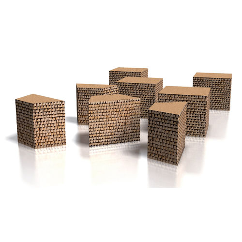 Moderner Couchtisch - ECO - drydesign - Karton / rechteckig / für Privatgebrauch