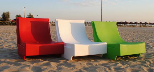 Moderner Sessel - SIT-UP - drydesign - Polyethylen / recycelbar / beleuchtet