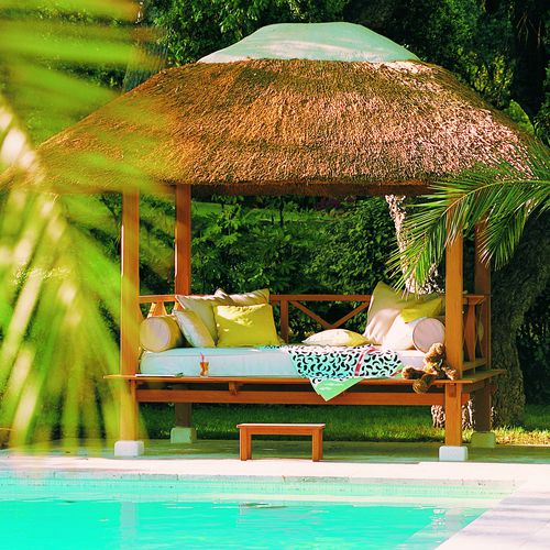 Garten-Bett / Himmel - EDEN - HONEYMOON - Doppelbett / modern / integrierter Beleuchtung