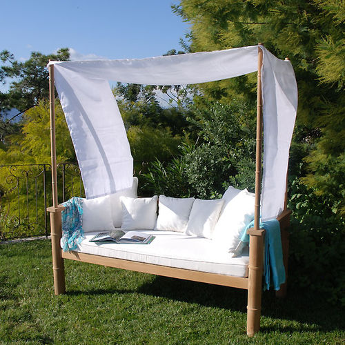 Klassisches Sofa - EEVA - HONEYMOON - für Garten / Leinen / Himmel