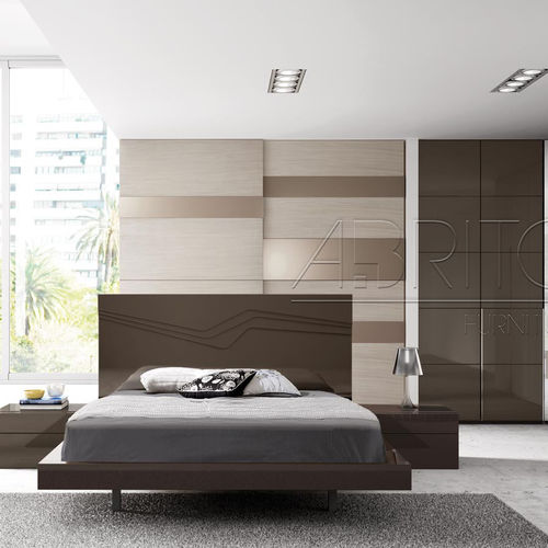 Doppelbett - ARIS PLUS : 01C - A. Brito - modern / lackiertes Holz