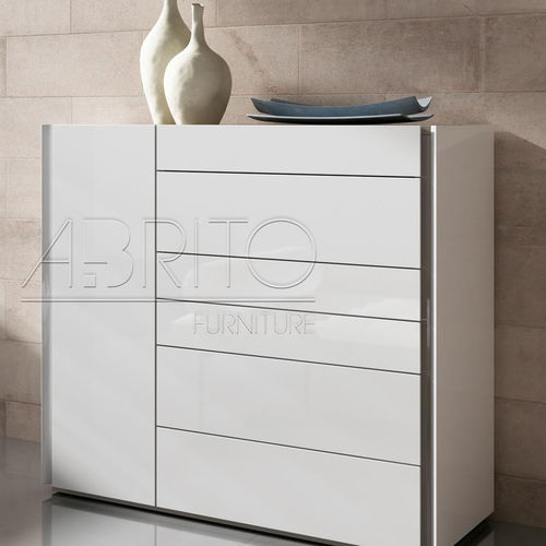 Moderner Chiffonnier - SELECT : 10D - A. Brito - lackiertes Holz / weiß
