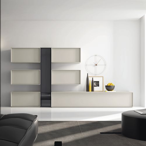 Moderne Wohnwand - NEXT : 203 - A. Brito - lackiertes Holz