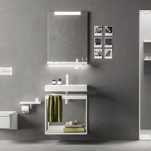 Freistehender Waschtisch-Unterschrank - CLAIRE SOFT - Inda - Holz / Laminat / modern