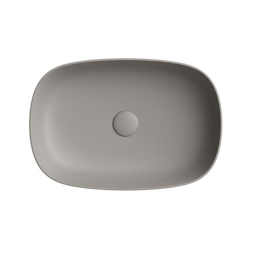 Aufsatzwaschbecken - CORFÙ - Inda - Keramik / oval / ohne Öffnung