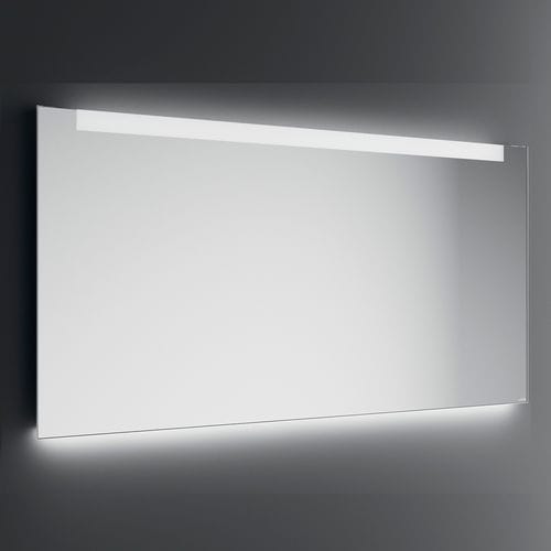 Wandmontierter Spiegel für Badezimmer - LUSSINO / LUSSINO+ - Inda - modern / rechteckig / Aluminium