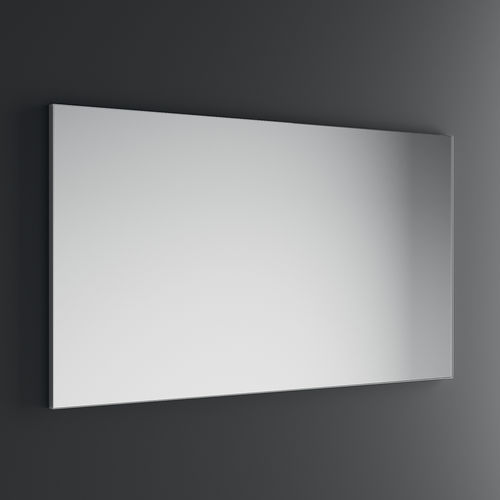 Wandmontierter Spiegel für Badezimmer - GARDA - Inda - modern / rechteckig / Aluminium