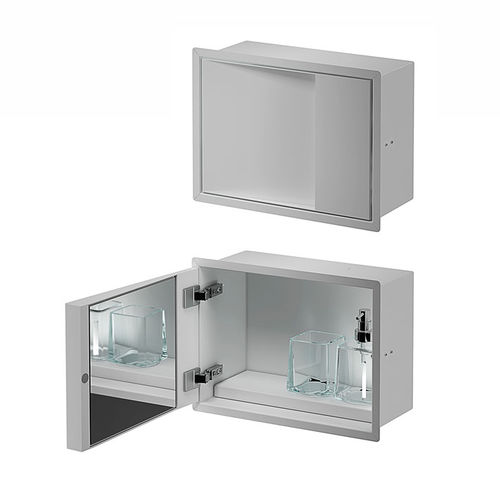 Moderner Badezimmer-Schrank - A80750 - Inda - für Privatgebrauch / Edelstahl / lackiert