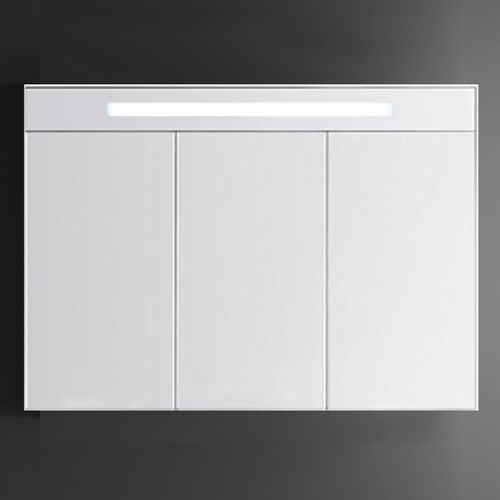 Wandmontierter Spiegel für Badezimmer - DAILY - Inda - modern / rechteckig / Aluminium