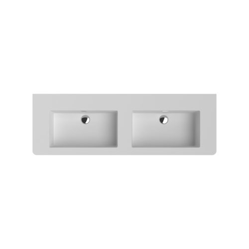 Eingebautes Waschbecken - SOFT - Inda - Marmor / rechteckig / 1-Loch