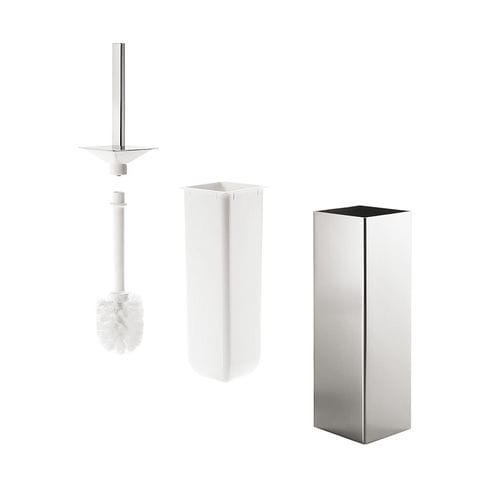 Messing-Bürstengarnitur - AV114A - Inda - Chrom / Kunststoff / wandmontiert