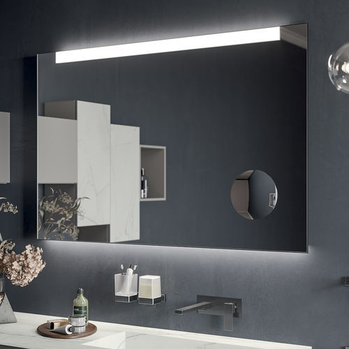 Wandmontierter Spiegel für Badezimmer - ORSERA+ - Inda - modern / rechteckig / Aluminium