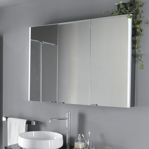 Wandmontierter Spiegel für Badezimmer - DUE EVO - Inda - modern / rechteckig / Aluminium