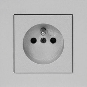 Wandmontierte Steckdose - NERO - CJC Systems - Aluminium / modern