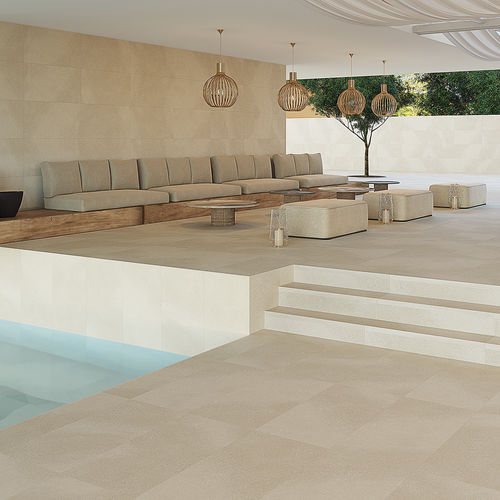 Feinsteinzeugfliesen - CREAM - Cerámica Mayor - matt / für Außenbereich / für Wohnzimmer