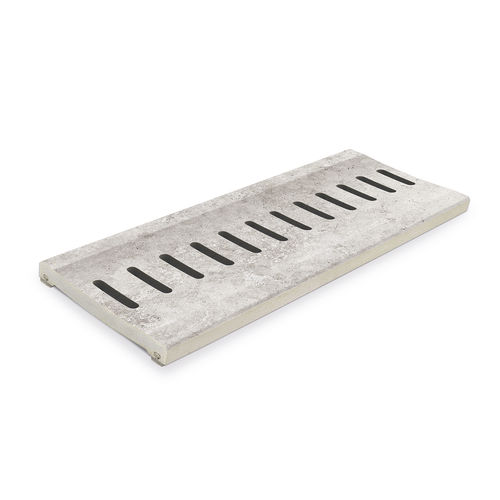 Feinsteinzeug-Ablaufrost - CROSSCUT RJ55 - Cerámica Mayor - für öffentliche Bereiche / für Grünflächen / für Pool