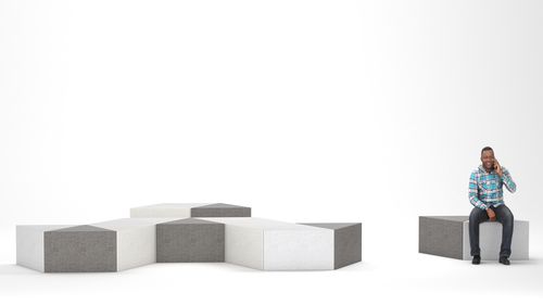 Moderne Bank für den öffentlichen Raum - SONOBE - Factory Street Furniture - Beton