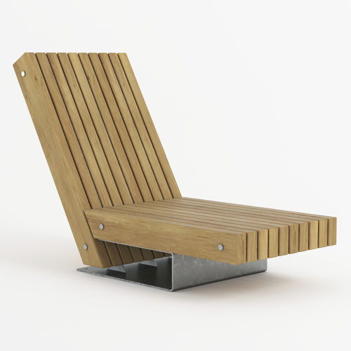 Moderne Sonnenliege - QUAY - Factory Street Furniture - Holz / für öffentliche Bereiche / für öffentliche Einrichtungen