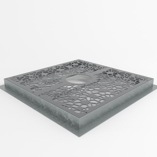 Quadratisches Baumgitter - OSSO - Factory Street Furniture - Stahl / galvanisiertem Stahl / COR-TEN®-Stahl