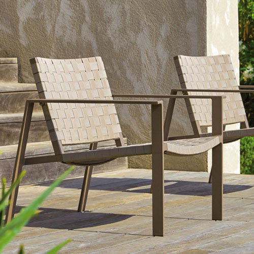 Sessel / skandinavisches Design - PHENIKS - SIFAS - Kordel / lackiertes Aluminium / grau