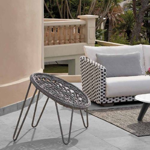Moderner Kaminsessel - RIVIERA - SIFAS - Kordel / lackiertes Aluminium / Polyester