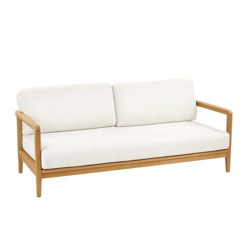 Modernes Sofa - NABAB - SIFAS - Stoff / Teakholz / mit Kissen