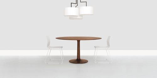 Moderner Tisch TURNTABLE ZEITRAUM Massivholz rund Moderner Tisch TURNTABLE ZEITRAUM Massivholz rund