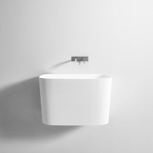 Eingebautes Waschbecken - FONTE SUSPENDED - Rexa Design - Corian® / nach Maß / ohne Öffnung