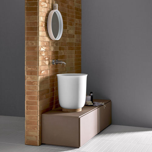 Aufsatzwaschbecken - HAMMAM - Rexa Design - Mineralwerkstoff / nach Maß / rund