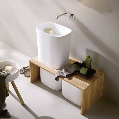 Aufsatzwaschbecken - Rexa Design - Corian® / nach Maß / rechteckig