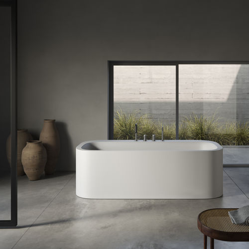 Ovale Badewanne - R1 - Rexa Design - freistehend / für Wohnungen / Verbundwerkstoff