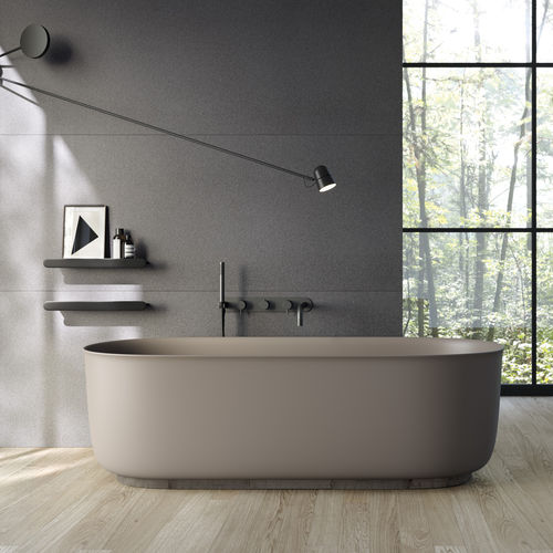 Ovale Badewanne - HAMMAM - Rexa Design - freistehend / für Wohnungen / Corian®