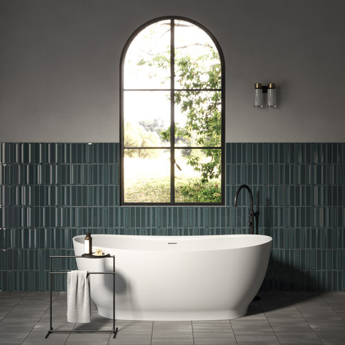 Ovale Badewanne - CULLA - Rexa Design - freistehend / für Wohnungen / Verbundwerkstoff