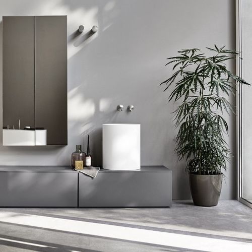 Aufsatzwaschbecken - UNICO ROTONDO - Rexa Design - Corian® / nach Maß / rund