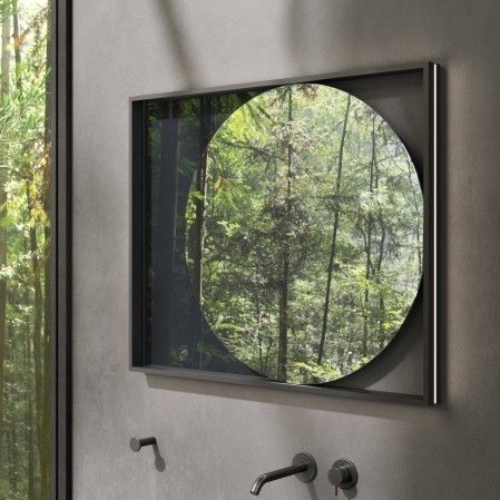 Wandmontierter Spiegel - REFLEX - Rexa Design - modern / rechteckig / Holz