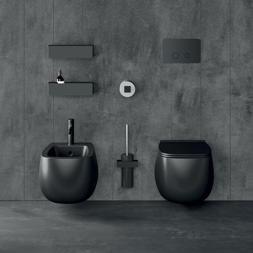 Wandhängendes WC - POT - Rexa Design - Keramik / für Privatgebrauch / oval