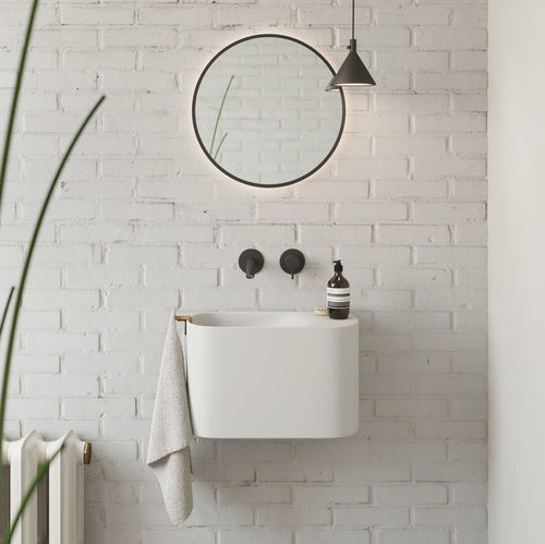 Wand-Handwaschbecken - P'TIT - Rexa Design - oval / Mineralwerkstoff