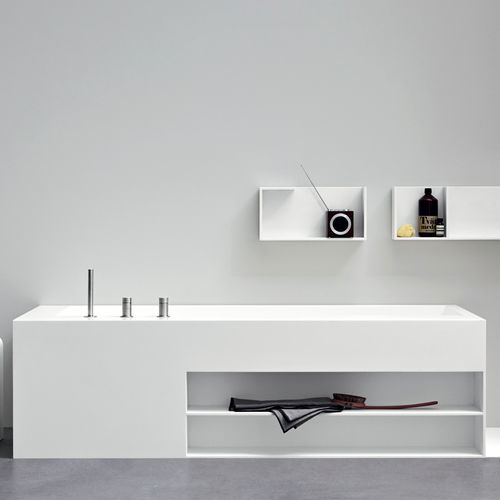 Freistehende Badewanne - Day - Rexa Design - für Wohnungen / Corian® / modern