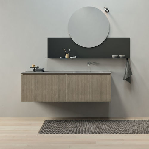 Wandhängender Waschtisch-Unterschrank - Interlude - Rexa Design - freistehend / mattlackiertes Holz / melaminbeschichtet