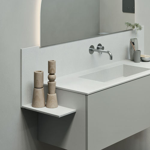 Wandmontiertes Regal - Interlude - Rexa Design - modern / Corian® / für Badezimmer