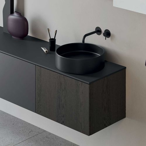 Aufsatzwaschbecken - Rexa Design - Keramik / rund / ohne Öffnung