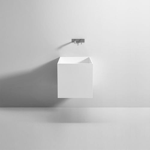 Wand-Waschbecken - Unico - Rexa Design - Corian® / nach Maß / rechteckig