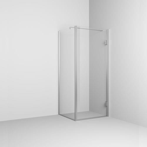 Einflügelige Duschwand - Rexa Design - festinstalliert / rechteckig / für Eckeinbau