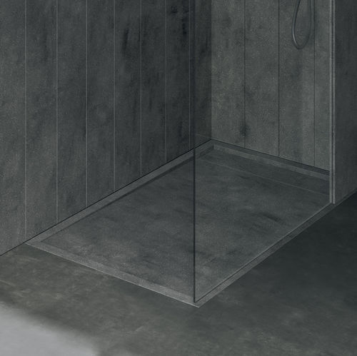 Rechteckige Duschwanne - R1 - Rexa Design - zum Einbauen / Corian® / maßgefertigt