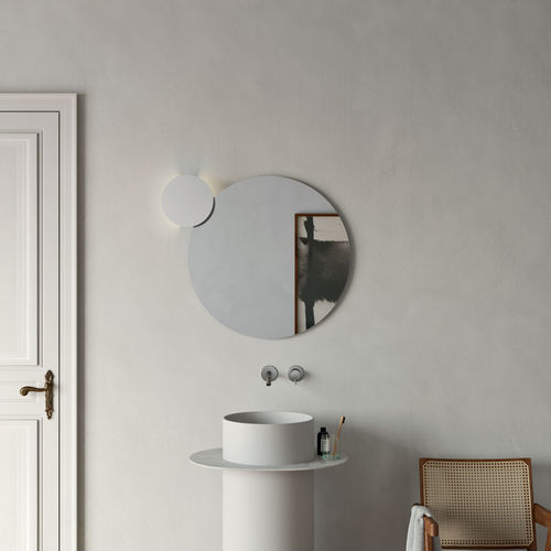 Moderne Wandleuchte - Spin  - Rexa Design - für den Innenraum / Corian® / rund