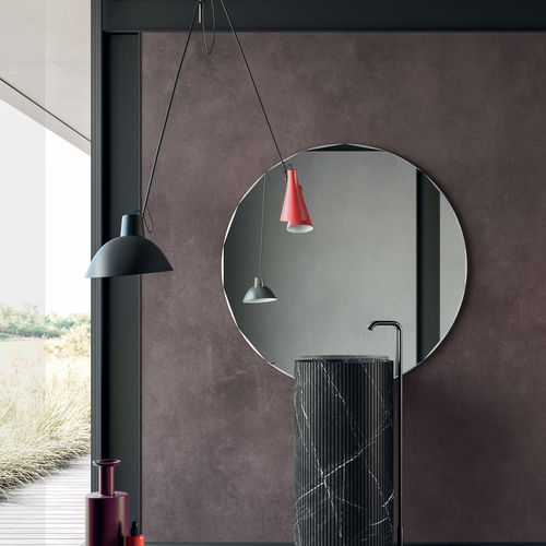 Wandmontierter Spiegel - Cutout - Rexa Design - modern / rund / silberfarben