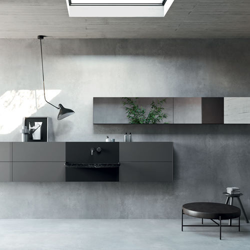 Wandmontierter Spiegel - Flap - Rexa Design - modern / rechteckig / lackiertes Holz