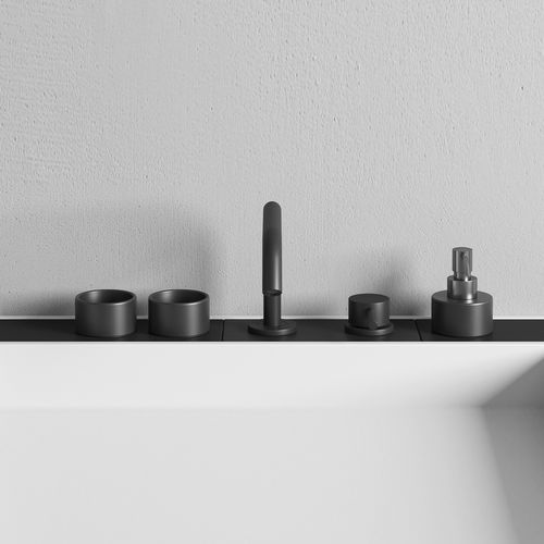 Seifenspender für professionellen Einsatz - Rexa Design - Metall / manuell / weiß